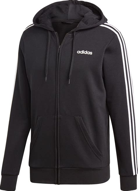 adidas herren essentials 3 streifen kapuzenpullover black white 3xl|Adidas essentials fleece hoodie.